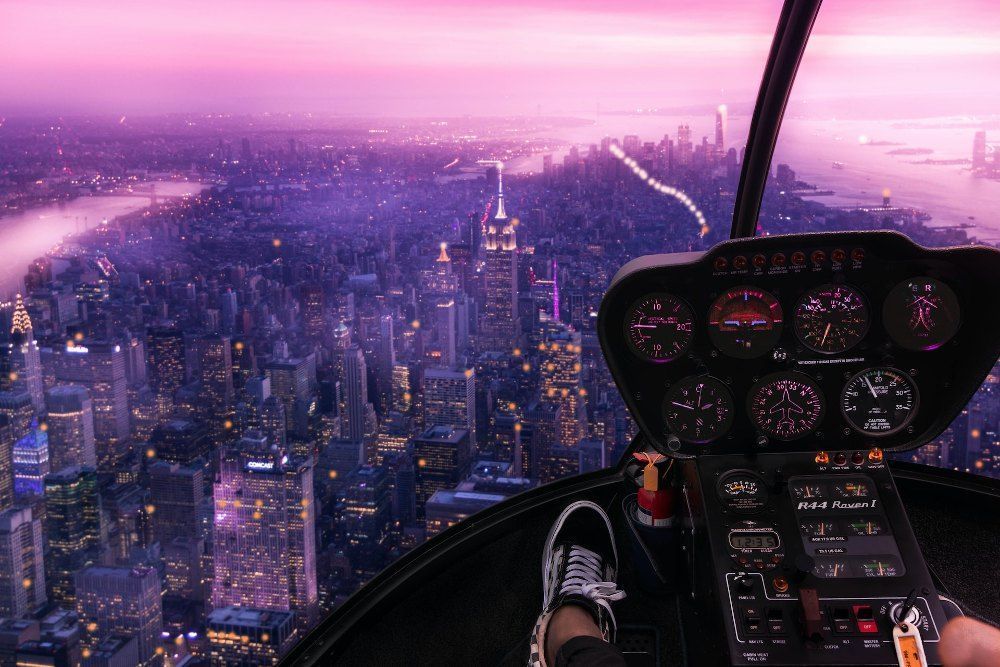 hélicoptère à New York